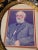 Vintage Picture W British Gentleman W Ceramic Frame & Eagle Motif & Stars For Sale - Image 9 of 12