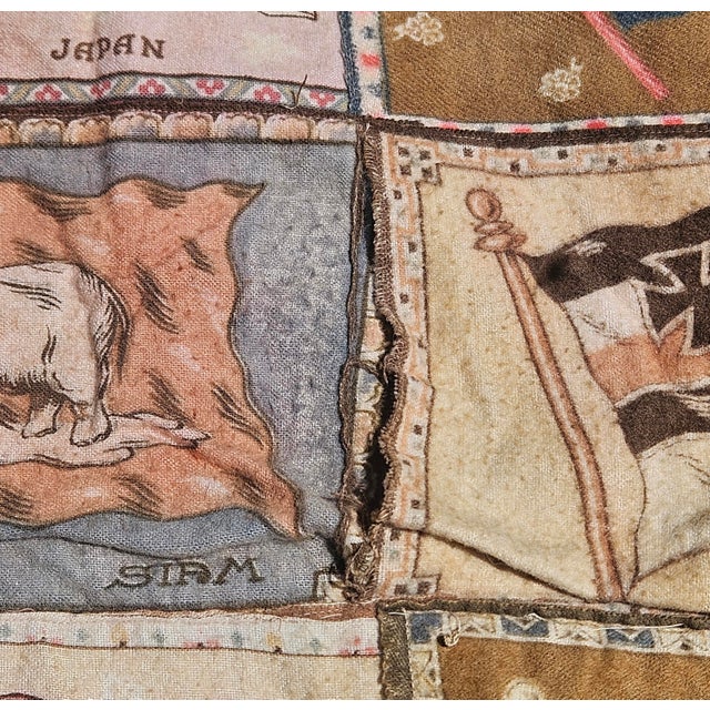 Rare Tobacco Flag Quilt For Sale - Image 15 of 18