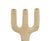 Cream Unglazed Terracotta Trident Sculpture | One of a Kind For Sale - Image 8 of 9