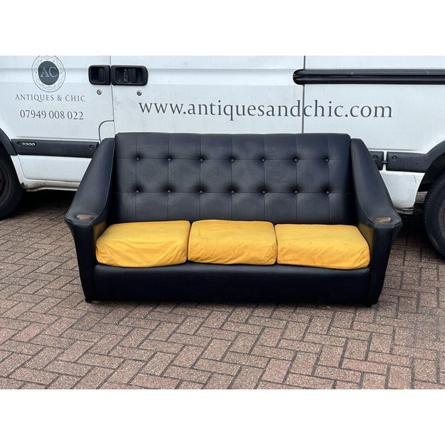 Mid-Century Three-Seater Sofa and Armchairs, Set of 3 For Sale - Image 6 of 18