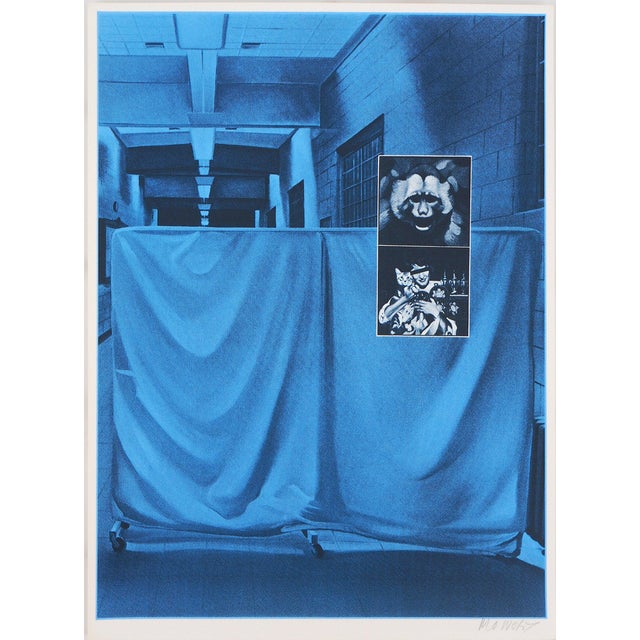 Jacques Monory, The Corrupted Monkey, Original Signed Silkscreen Print For Sale