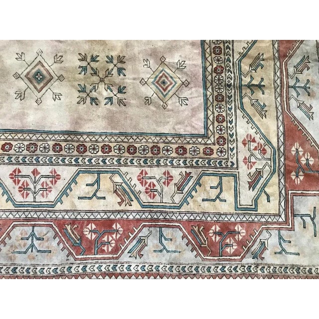 Large Vintage Turkish Kars Rug For Sale - Image 3 of 17