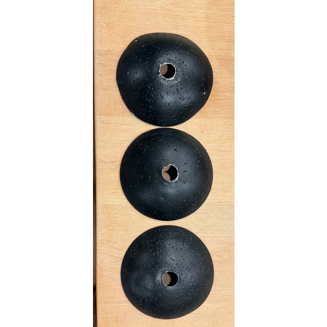 Black 1960s Caged Globe Pendants From 1964 World’s Fair in Flushing New York- Set of 3 For Sale - Image 8 of 8