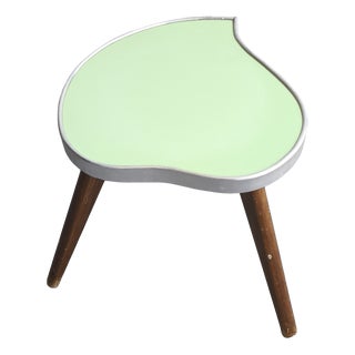 Plant Stand with Curved Green Top, 1950s For Sale