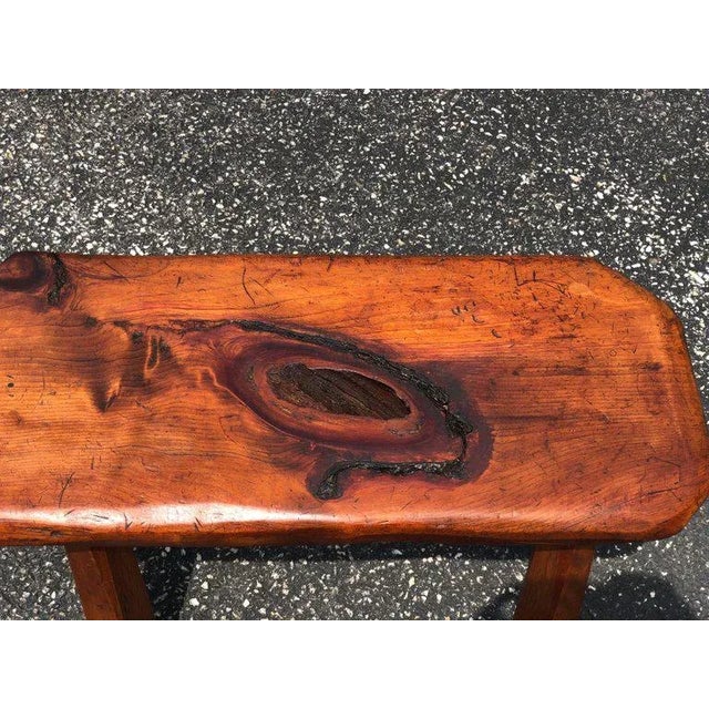 Mid-Century Modern Live Edge Bench or Table For Sale - Image 4 of 12