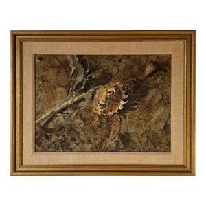 1970s Vintage William Preston Floral Still Life – Watercolor on Board, Framed