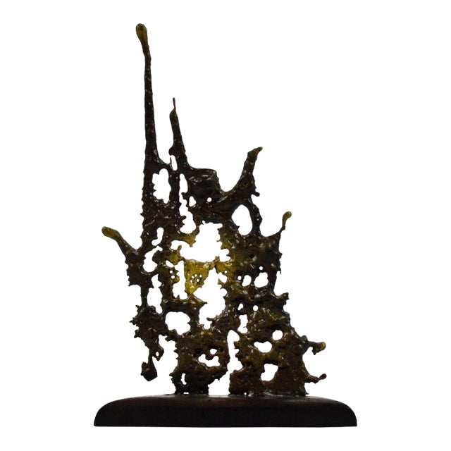 Abstract Spill-Cast Sculpture For Sale