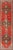 Red Vintage Turkish Oushak Runner in Burnt Orange, Moss Green, and Pale Blue 3' X 11'10 For Sale - Image 8 of 8