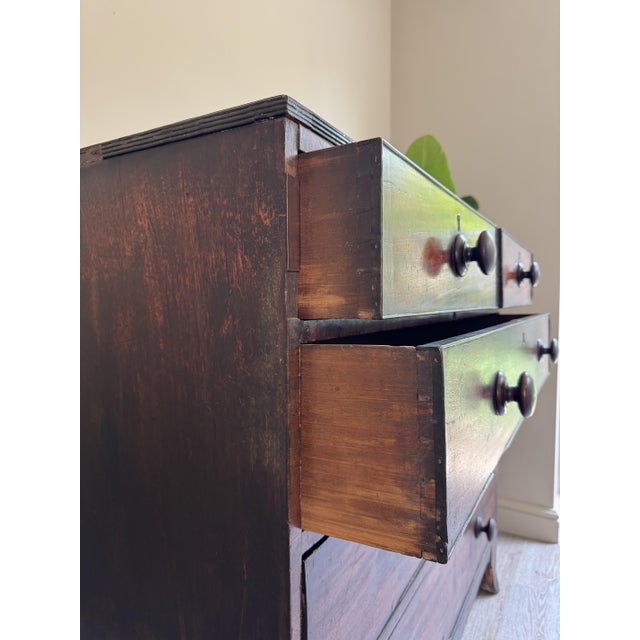 Brown Large Antique Chest of Drawers in Mahogany, 1890s For Sale - Image 8 of 14