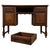 Early 20th Century Antique English Edwardian Carved Oak Desk, 1910 For Sale - Image 5 of 12