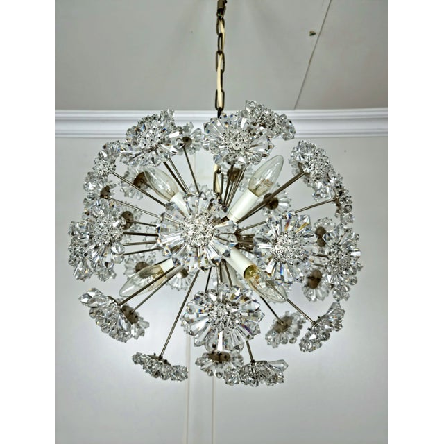 Mid-Century Modern Glass Sputnik Chandelier, 1970s For Sale - Image 6 of 6