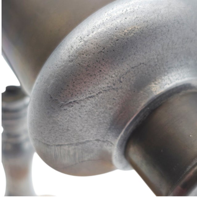 Brown Mid Century Italian Kaleidoscope With Victorian Style Mount and Octagonal Wood Base For Sale - Image 8 of 11