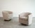 Edward Wormley for Dunbar Swivel Chairs in Mahogany and Taupe Boucle, C. 1950s For Sale - Image 4 of 9