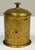 Vintage Brass Indian Etched Floral Lidded Jar For Sale - Image 4 of 7
