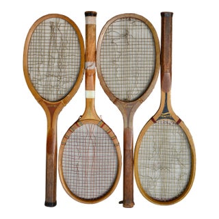 1920s Wooden Lawn Tennis Racquets - Set of 4 - For Sale