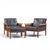 Mid-Century Modern Knut Saeter for Vatne Møbler Mid Century Norwegian Rosewood and Leather Lounge Chairs - Pair With Ottoman For Sale - Image 3 of 12