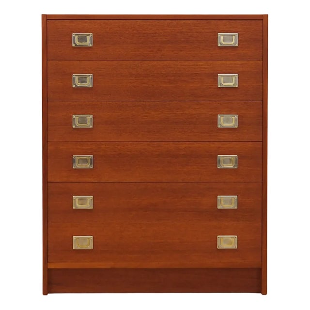 Danish Teak Chest of Drawers, 1960s For Sale