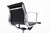Metal Eames Herman Miller Black Leather Office Chair Thin Pad Aluminum Group For Sale - Image 7 of 11