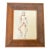 1970’s Original Female Nude Pen & Ink Drawing Lifted by Watercolor For Sale
