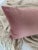 Quality designer, rich and soft FirmaMenta light pink velvet lumbar pillow. Brighten your room with colors and a luxe...