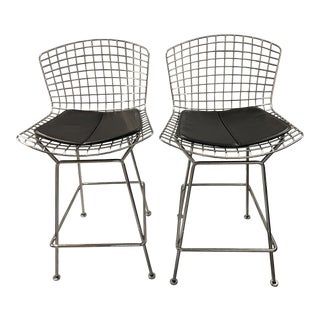 Modern Bertoia Counter Stools - a Pair For Sale