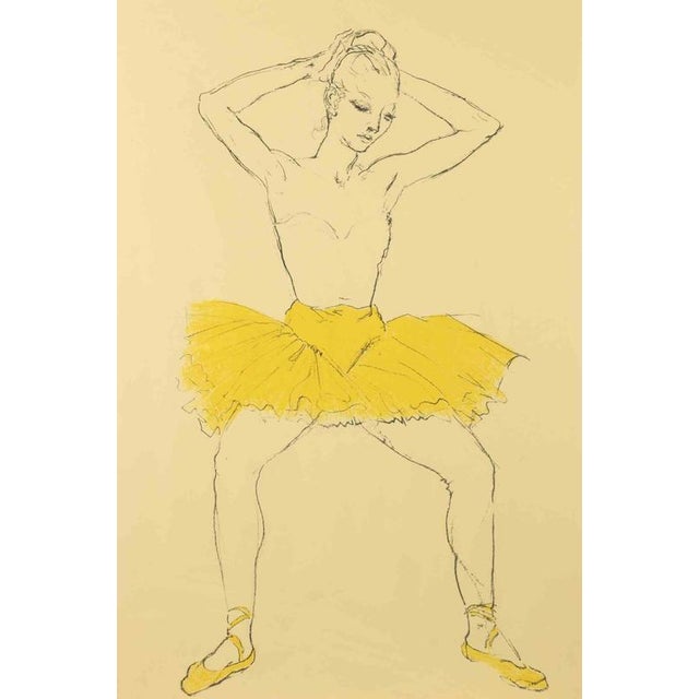 Modern Francesco Messina, Dancer, Lithograph, Mid-20th Century For Sale - Image 3 of 5