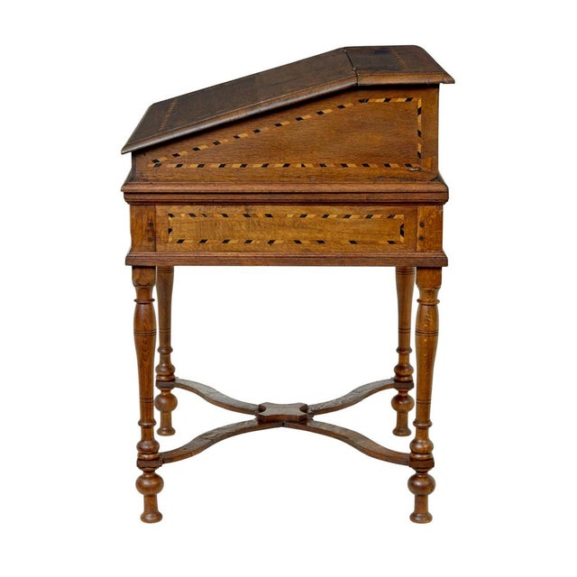 Early 19th Century Dutch Inlaid Oak Writing Slope Circa 1800. Good quality Dutch writing slope presented in original...