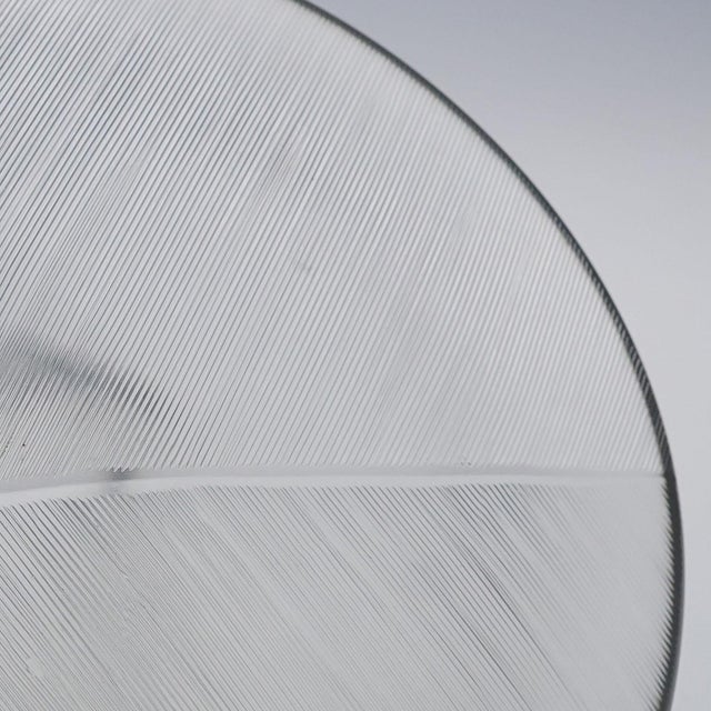 Tan Large Vintage Art Glass Bowl by Tapio Wirkkala for Iittala 1950s For Sale - Image 8 of 8