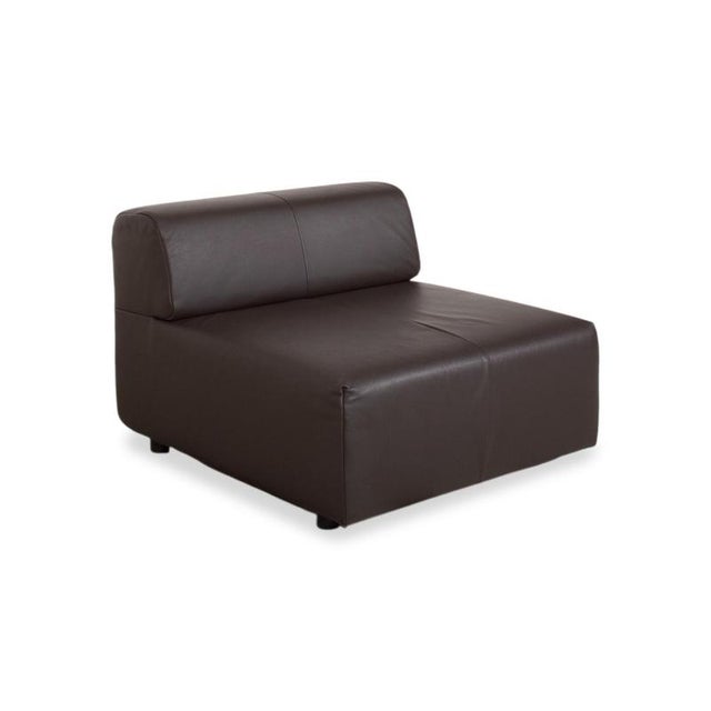 Freistil 185 Leather Armchairs in Brown Mocha by Rolf Benz, Set of 3 For Sale - Image 4 of 17