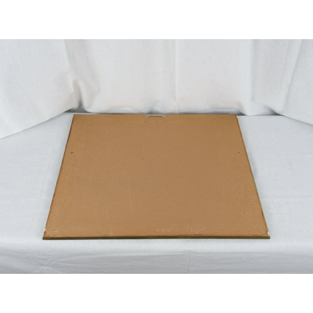 Glass Vintage Mid-Century Spotted Mirror Frames With Italian Prints - a Pair For Sale - Image 7 of 11