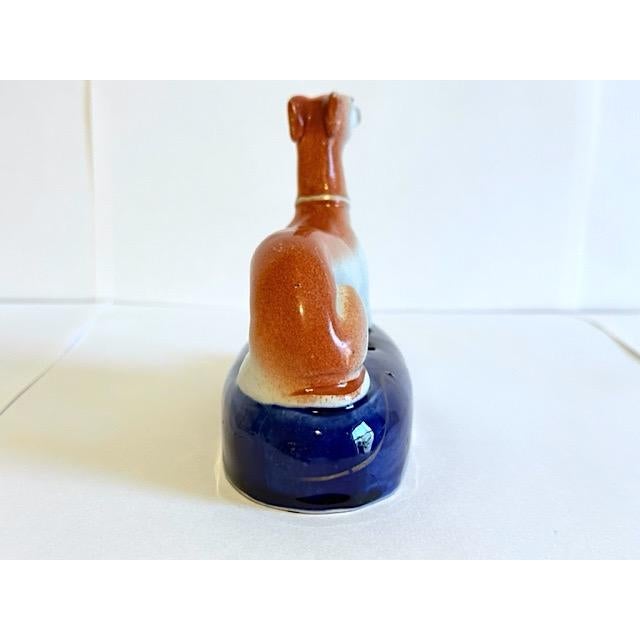 Mid 19th Century Mid 19th Century Early Staffordshire Greyhound Inkwell For Sale - Image 5 of 6