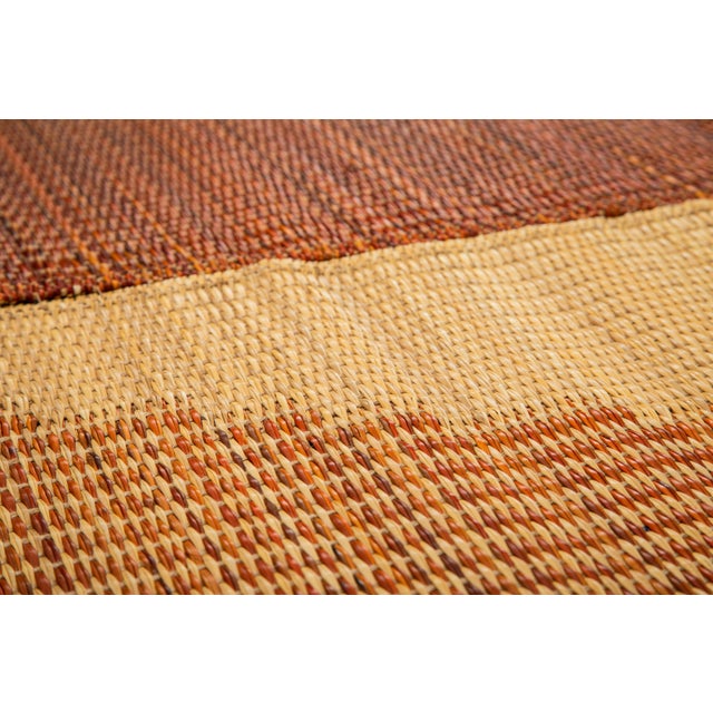 2020s Modern Hand Woven Rug 5' X 8' Orange For Sale - Image 13 of 15