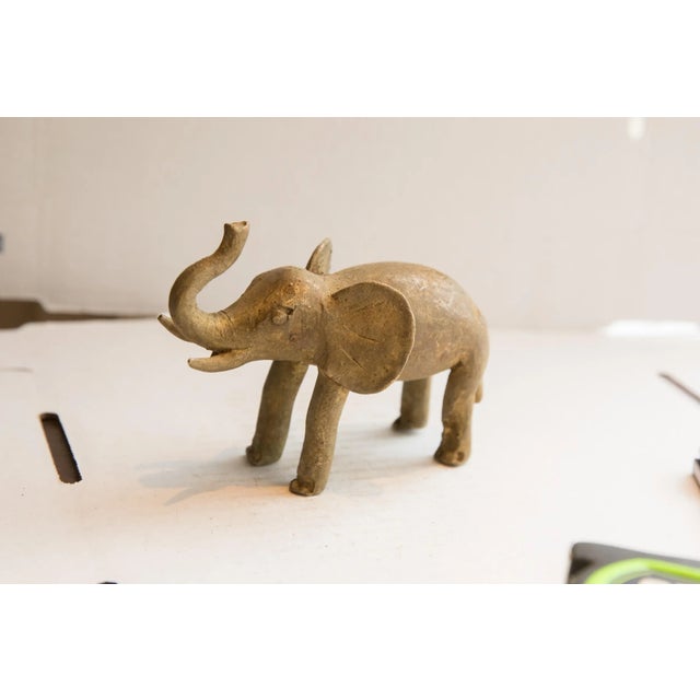 Late 20th Century Vintage African Elephant Sculpture For Sale - Image 5 of 9