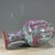 Late 20th Century Vintage Chinese Jun-Style Flambe Glazed Faceted Vase For Sale - Image 5 of 8