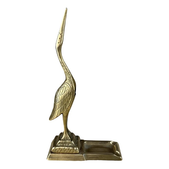 Brass Flamingo Ashtray or Pot Holder, Italy, 1960s For Sale