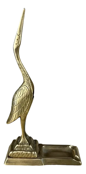 Brass Flamingo Ashtray or Pot Holder, Italy, 1960s