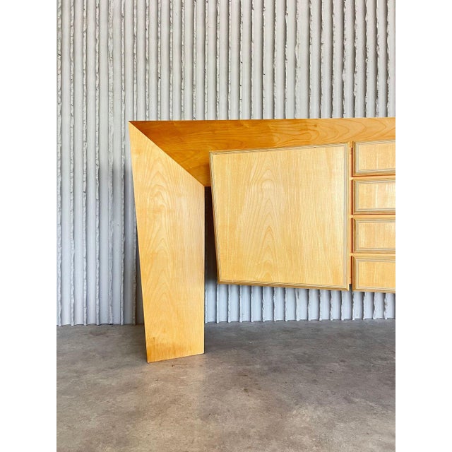 1980s Handmade Asymmetrical Sideboard, 1980s For Sale - Image 5 of 18