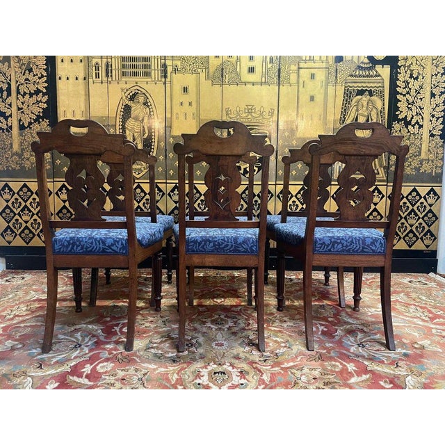 English Rosewood Chairs, Set of 6 For Sale - Image 3 of 8