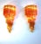 Large Amber Murano Wall Sconces, 1980s, Set of 2 For Sale - Image 11 of 13