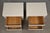 1970s White Karl Springer Style Grass Cloth Nightstands - A Pair For Sale In Boston - Image 6 of 10