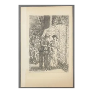 Original John Sloan 'jewelry Store Window (carlotta's Indecision) Etching