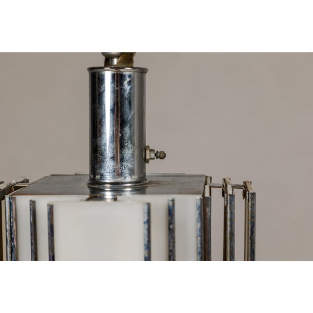 Mid 20th Century Art Deco Style Skyscraper Table Lamp with Two Lights For Sale - Image 9 of 12