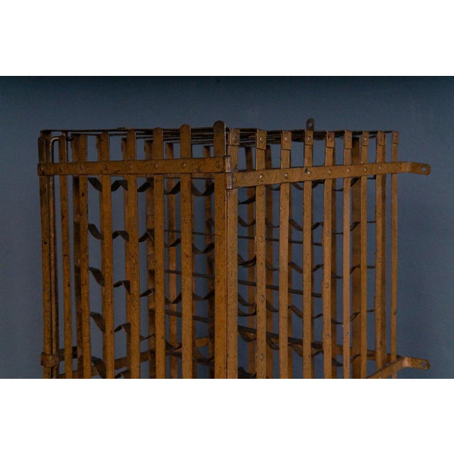 Vintage Steel Wine Rack For Sale - Image 11 of 18