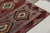 1950s 1950s Vintage Kilim in Blue, Red and White Tribal Geometric Pattern For Sale - Image 5 of 7