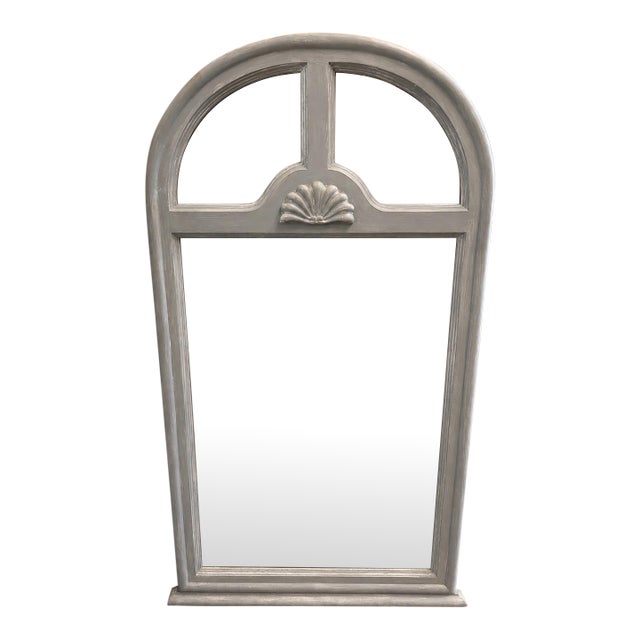 Gray Finish French Mirror For Sale