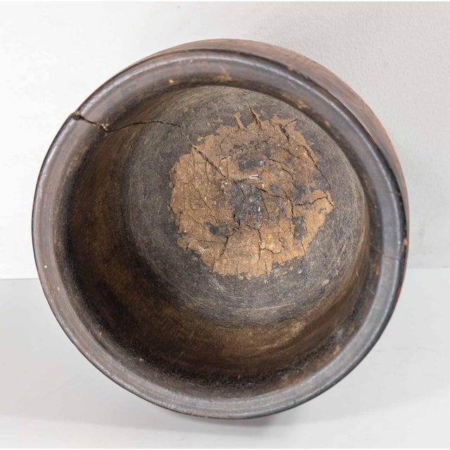 19th Century American Primitive Mortar and Pestle in Old Red Paint For Sale In New York - Image 6 of 14