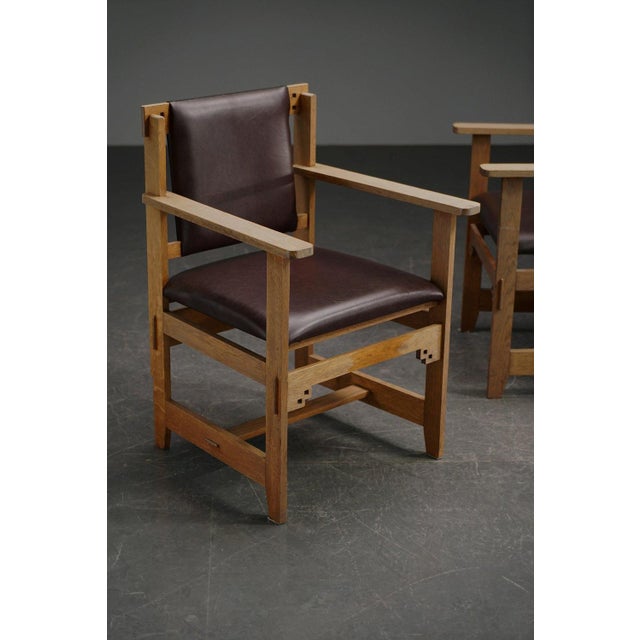 Wood Architectural Desk Chair by Alphonse Siebers For Sale - Image 7 of 17