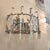 1970s Mid-Century Modern Crystal Pair of Sconces, Chrome, French For Sale - Image 10 of 13