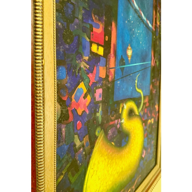 Subject: Cornucopia Milieu Artist: Hector Olivares (Costa Rican, b.1960) Date: 1996 Medium: Oil on CanvasT he composition...