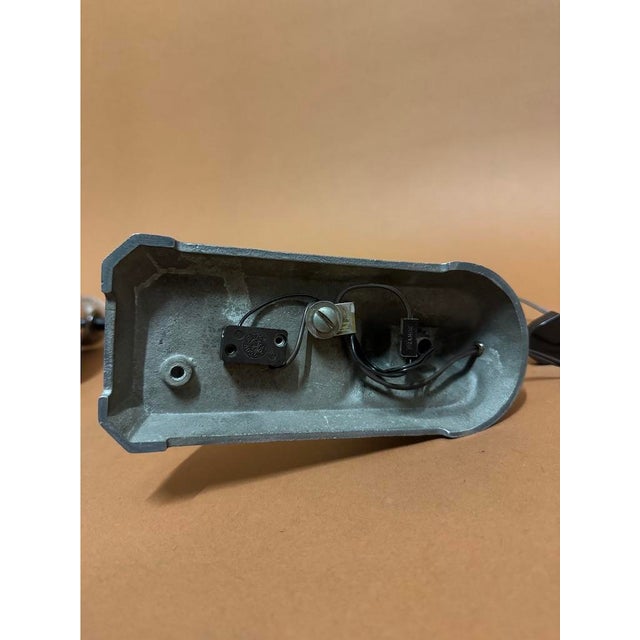 Gray Antique Table Lamp, 1930s For Sale - Image 8 of 10